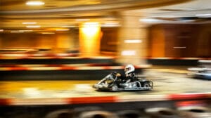High-speed karting is just one of many fun things married couples can do in Hampton Roads.