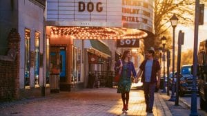 Dinner and a movie at Commodore Theatre is just one of many fun things married couples can do in Hampton Roads.