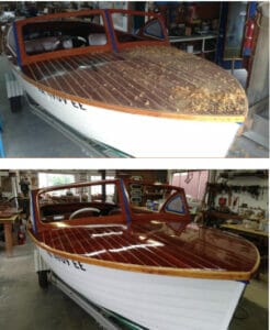Before and after photos of the Lyman Restoration