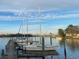 Newell's Marina will sailboats tied to docks