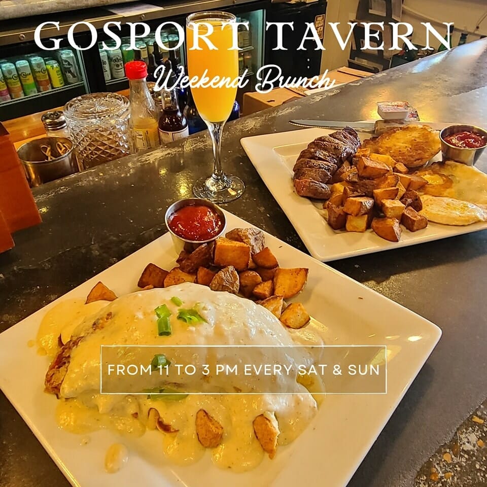 Breakfast plater at Gosport Tavern in Portsmouth, Viriginia.