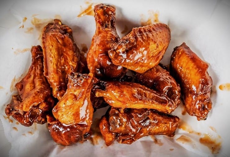 The Twisted Crab  BBQ Wings dish