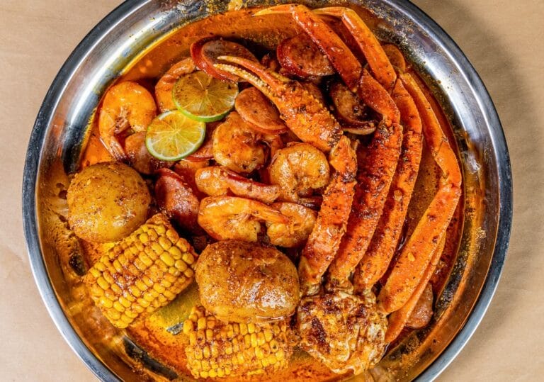 The Twisted Crab Shrimp crawfish and snowcrab dish 768x539