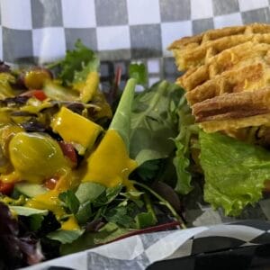 Veggie Waffle Sandwhich